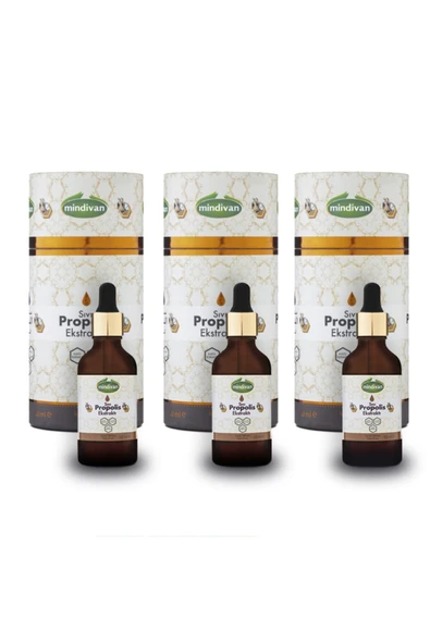 Mindivan Propolis Sıvı Ekstraktı 50ml X 3 Adet- Yeni Ambalajında ürün görseli 1