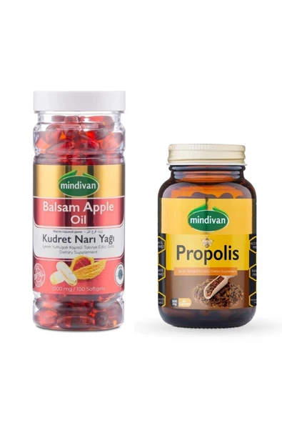Mindivan Kudret Narı Yağı Soft Jel Propolis Kapsül Ülset ürün görseli 1