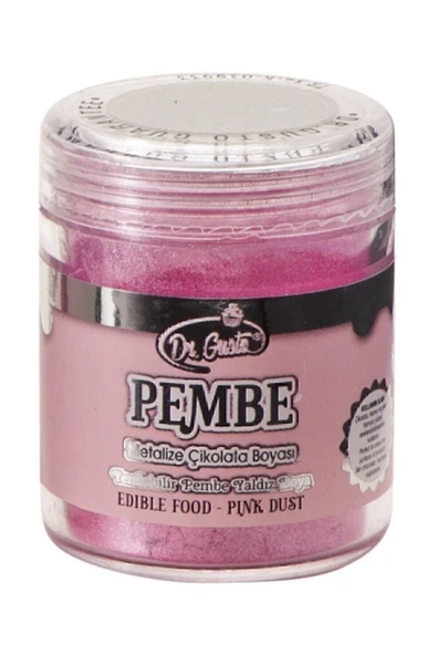 Dr. Gusto Yenilebilir Yaldızlı Sim Boya Pembe 10 Gr ürün görseli 1