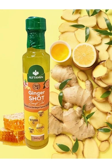 ALFTAMİN Ginger Shot Zencefil Shot Zerdeçal C Vitamini İçerikli 340 Gr ürün görseli 1