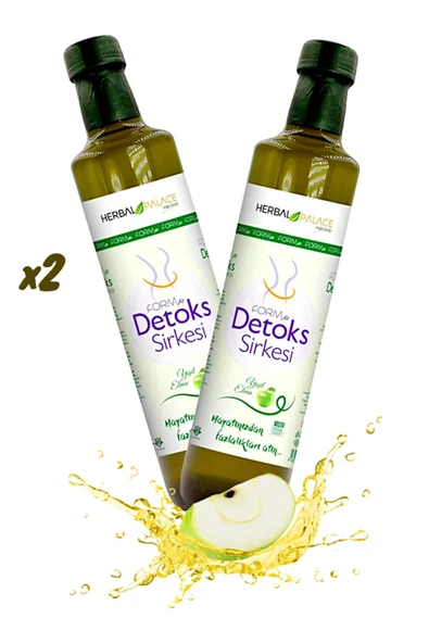 Herbal Palace Detox Sirkesi Yeşil Elma Aromalı Formfit 500 ML * 2 ADET ürün görseli 1