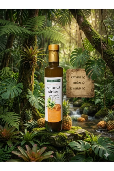 aleyna baharat Ananas Sirkesi 500 ml Detox Doğal Fermantasyon ürün görseli 1