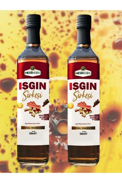 aleyna baharat Işkın Sirkesi 2 ADET * 500 ml Işkın Otu Sirkesi Işgın ürün görseli 1