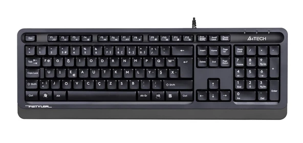 A4 Tech Fk10 F Usb Fsytyler Gri Tr Fn-Multimedya Klavye ürün görseli 1
