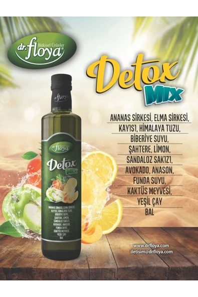Dr. Floya Detox sirkesi 500 ml ürün görseli 1