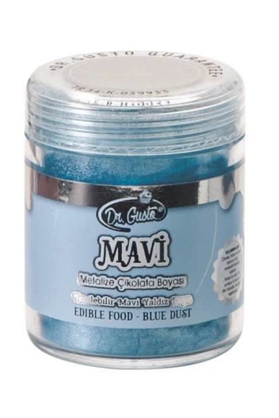 Dr. Gusto Dr Gusto Yenilebilir Yaldızlı Sim Boya Mavi 10 Gr ürün görseli 1