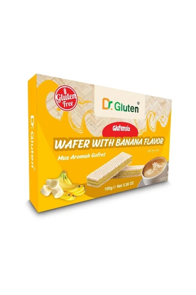 Dr.Gluten Glutensiz Gofret Muz Aromalı 100 G ürün görseli 1