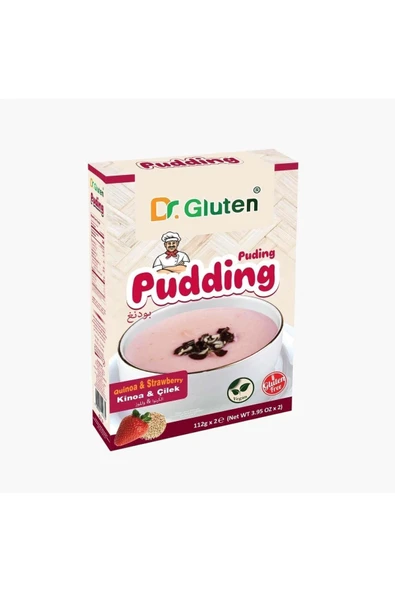 Dr.Gluten Glutensiz Çilekli Kinoa Puding 224 Gr ürün görseli 1