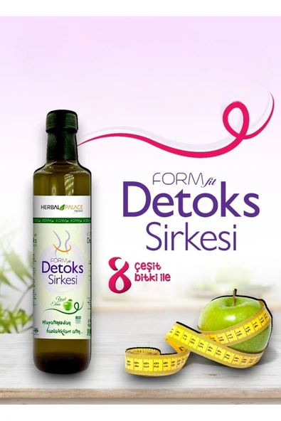 Herbal Palace Detox Sirkesi Yeşil Elma Aromalı Formfit 500 ML ürün görseli 1
