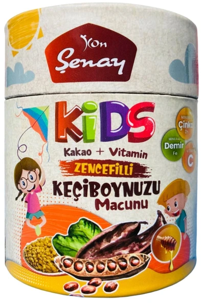 Şenay Kids Zencefilli Keçiboynuzu Macunu ( Kakao + Vitamin ) 240 g ürün görseli 1