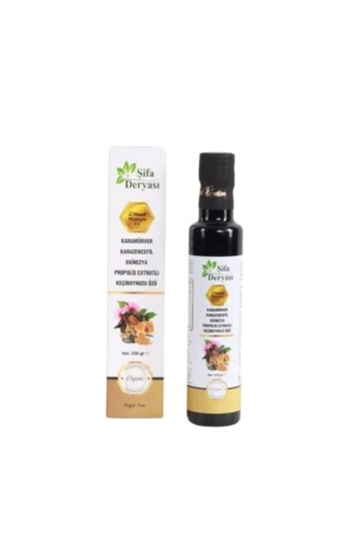 ŞİFA DERYASI Karamürver Karazencefil Ekinezya Propolis Extratlı Keçiboynuzu Özü 350 Gr Harnup ürün görseli 1