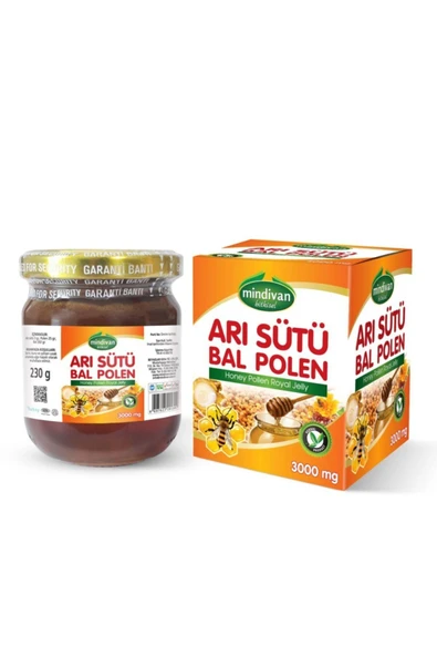 Mindivan Arı Sütü Bal Polen 3000mg ürün görseli 1