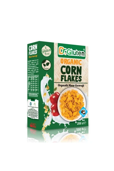 Dr.Gluten Dr. Gluten Glutensiz Organik Vegan Mısır Gevreği 200 G ( Hindistancevizi Yağlı ) ürün görseli 1