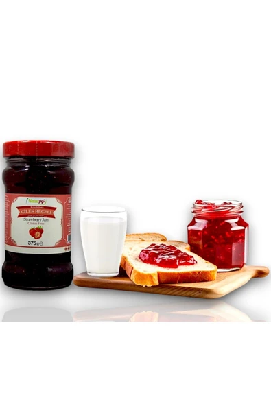 Naturpy Glutensiz Çilek Reçeli 375 G - Strawberry Jam Gluten Free ürün görseli 1