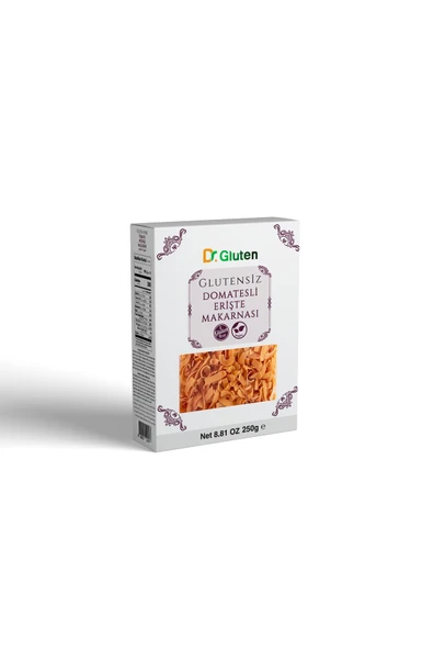 Dr.Gluten DR GLUTEN GLUTENSİZ DOMATESLİ ERİŞTE MAKARNASI 250 ürün görseli 1