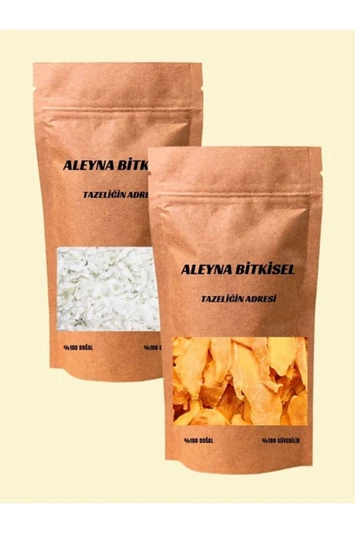 aleyna baharat 100 Gr Mango Kurusu + 100 Gr Hindistan Cevizi Kurusu (İkili Set) ürün görseli 1