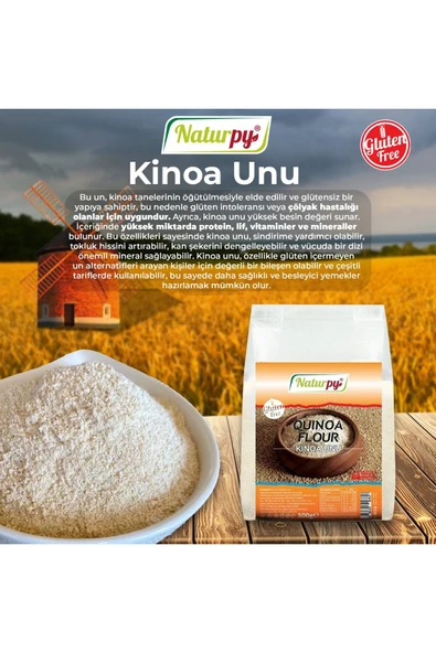 Naturpy Kinoa Unu 500 g -Quınoa Flour ürün görseli 1