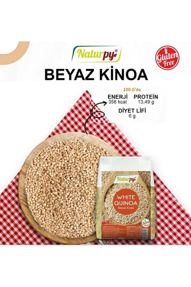 Naturpy Beyaz Kinoa 500 g -White Quınoa ürün görseli 1