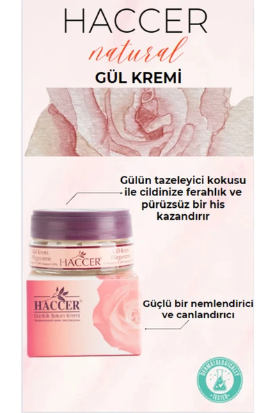 Haccer Gül Kremi Günlük Bakım 45ml ürün görseli 1