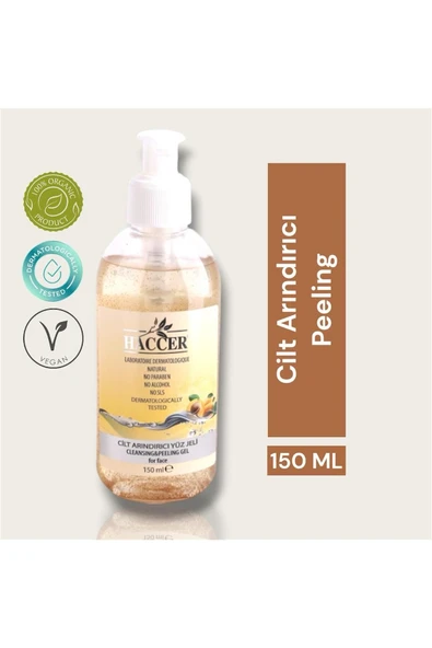Haccer Doğal Peeling Yüz Temizleyici 150 ml Alkolsüz ürün görseli 1
