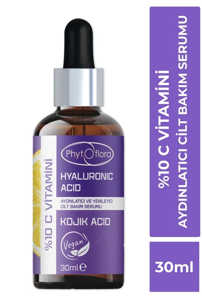 Phytoflora %10 C Vitamini Aydınlatmaya Yardımcı Serum (VİTAMİN C HYALURONİC ACİD) 30 ml ürün görseli 1