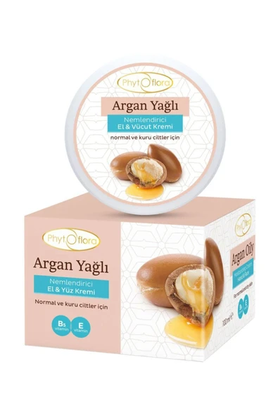 Phytoflora Argan Yağlı Nemlendirici El Ve Yüz Kremi 100 ml ürün görseli 1