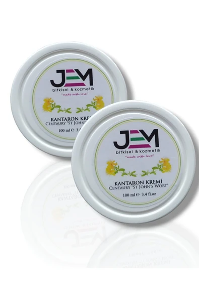 Jem Kozmetik Bitkisel Kantaron Kremi 100 ml Ayak Bakım Kremi - Topuk Çatlak Kremi 2 Adet ürün görseli 1