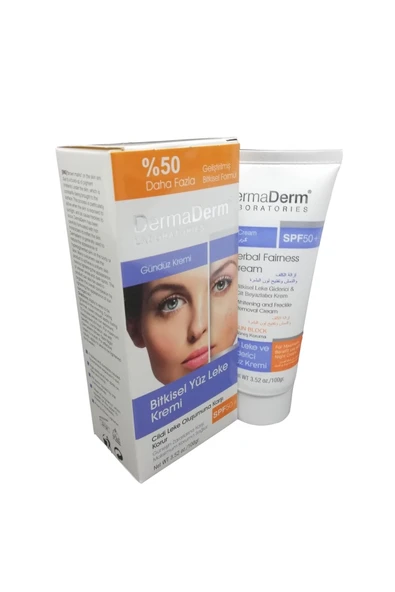DermaDerm Bitkisel Yüz Leke Gündüz Kremi 100 gr ürün görseli 1