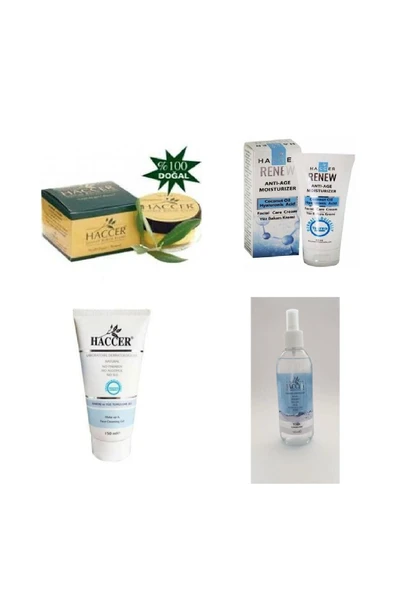 Haccer Günlük Bakım Kremi 45 ml+renew Antı-age Yenileyici 60ml+temizleyici Tonik 150ml+temizleme Jeli 150ml ürün görseli 1