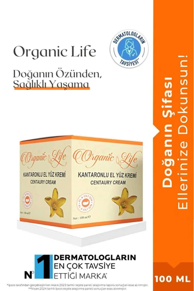 organic life Kantaron Kremi 100 ML Centaury Cream ürün görseli 1