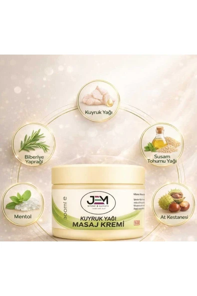Jem Kozmetik Bitkisel Kuyruk Yağı Kremi 300 ML -TAIL FAT CREAM ürün görseli 1