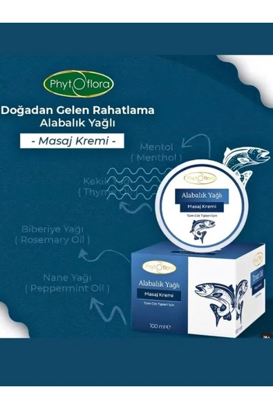 Phytoflora Alabalık Yağlı Masaj Kremi 100 ML ürün görseli 1