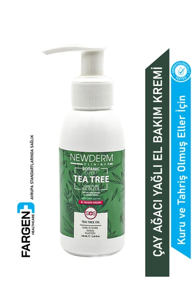 NEWDERM Clinique Tea Tree Oil - Çay Ağacı Özü Yoğun Nem Veren El Bakım Kremi ( 100 Ml ) ürün görseli 1