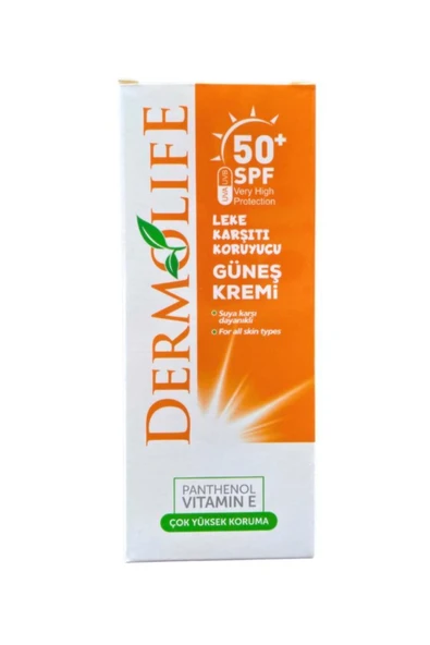 DenizPharma Dermolife Spf50 Leke Karşıtı Koruyucu Yüz Ve Vücut Kremi 100 ml ürün görseli 1