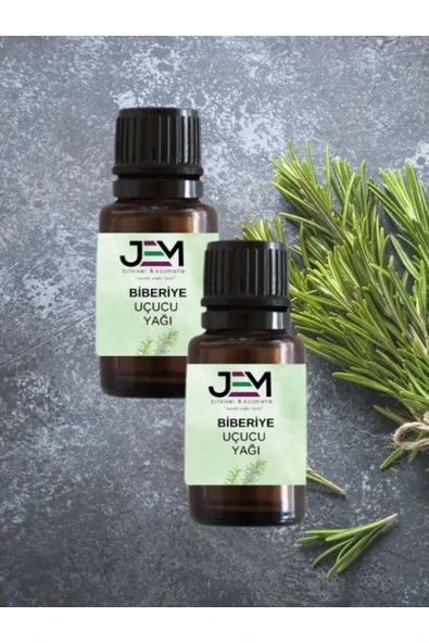 Jem Kozmetik Bitkisel Biberiye Yağı 10 ml Biberiye Uçucu Yağ 2 ADET ürün görseli 1