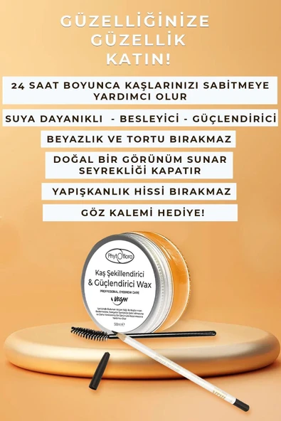 Phytoflora Kaş Sabitleyici Gün Boyu Kalıcı , Kaş Şekillendirici Wax 50 ml ürün görseli 1