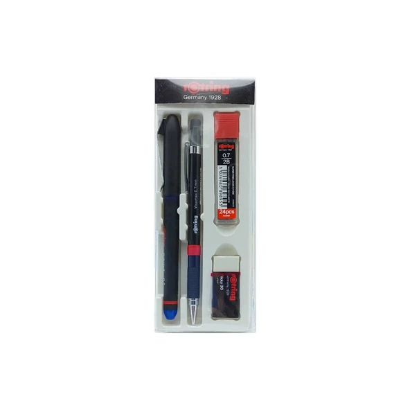ROTRİNG VERSATİL KALEM VİSUMAX 0.7MM + ROLLER KALEM MAVİ SİLGİ KALEM UCU SET RO-OFISSET-M 6311 ürün görseli 1