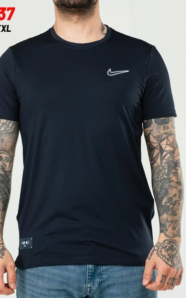 Nike EF-4537 Erkek Polyester Mesh T-Shirt - Resim 3