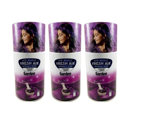 Garden Otomatik Hava Temizleyici Makina Sprey Bahar Çiçeği Lavanta Oda Kokusu 3 Adet x 260 Ml ürün görseli 1