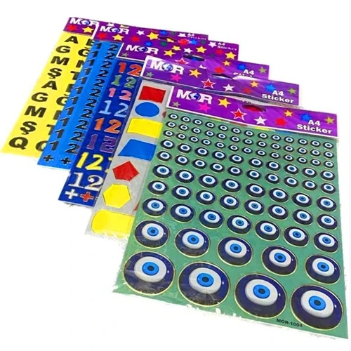 A4 Sticker Karışık - 10 adet ürün görseli 1