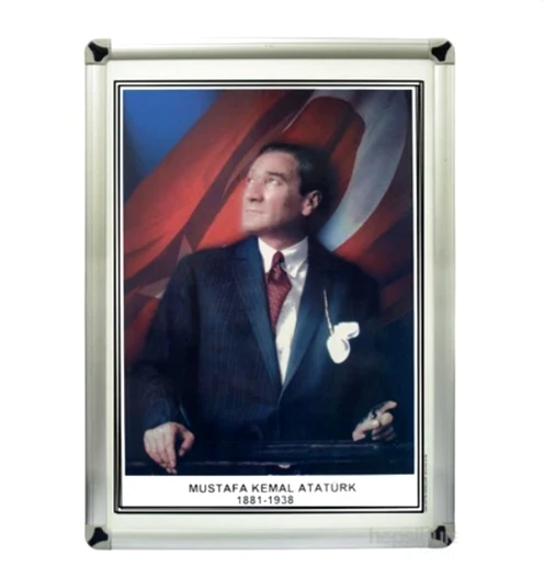 Akyazı Atatürk Portresi 35X50 - Metal Çerçeve ürün görseli 1