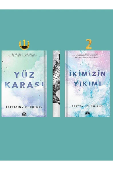 Unikod Yüz Karası / İkimizin Yıkımı / Karton Kapak 2'li Set // Brittainy C. Cherry ürün görseli 1