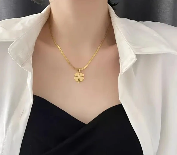 Yonca Gold Çelik Takı Seti 362 - Resim 5