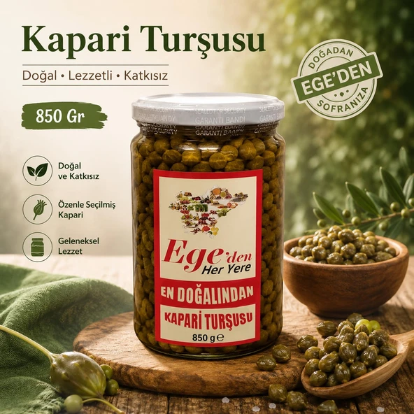 Kapari Turşusu Doğal Ev Yapımı 850 Gr. ürün görseli 1