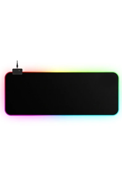 Antech Rgb Mouse Pad Led Işıklı Baskısız Siyah Renk Gaming Mouse Pad 90x40cm ürün görseli 1