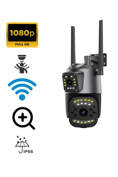 ATAsoft ELEKTRONİK Since 2021 4 Mp Hd Ip Kamera Wifi Özellikli Hareket Takipli Gece Sensörlü Çift Lensli Güvenlik Kamera Blm50 ürün görseli 1