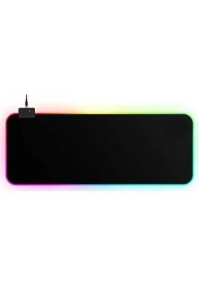 ATAsoft Rgb Led Gaming Mousepad Siyah Kaymaz Su Geçirmez Xl Mousepad 80x30 ürün görseli 1