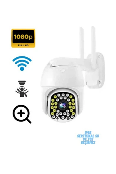 ATAsoft ELEKTRONİK Since 2021 Blm-05 360 Derece Wifi Akıllı Haraket Sensörlü Takip 4x Zoom Su Geçirmez Iç Dış Mekan Kamera Blm05 ürün görseli 1