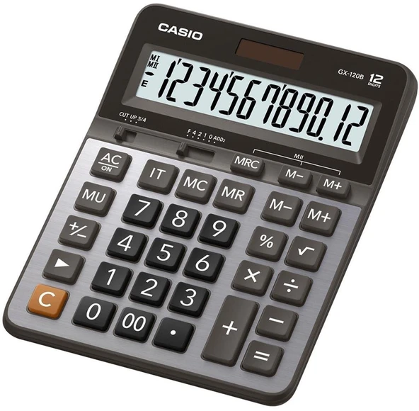 Casio GX-120B 12 Hane Masa Üstü Hesap Makinesi ürün görseli 1