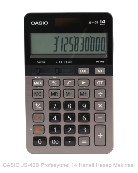 Casio JS-40B Profesyonel 14 Hane Masa Üstü Hesap Makinesi ürün görseli 1